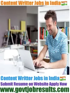 Content writer jobs in India 2022-23