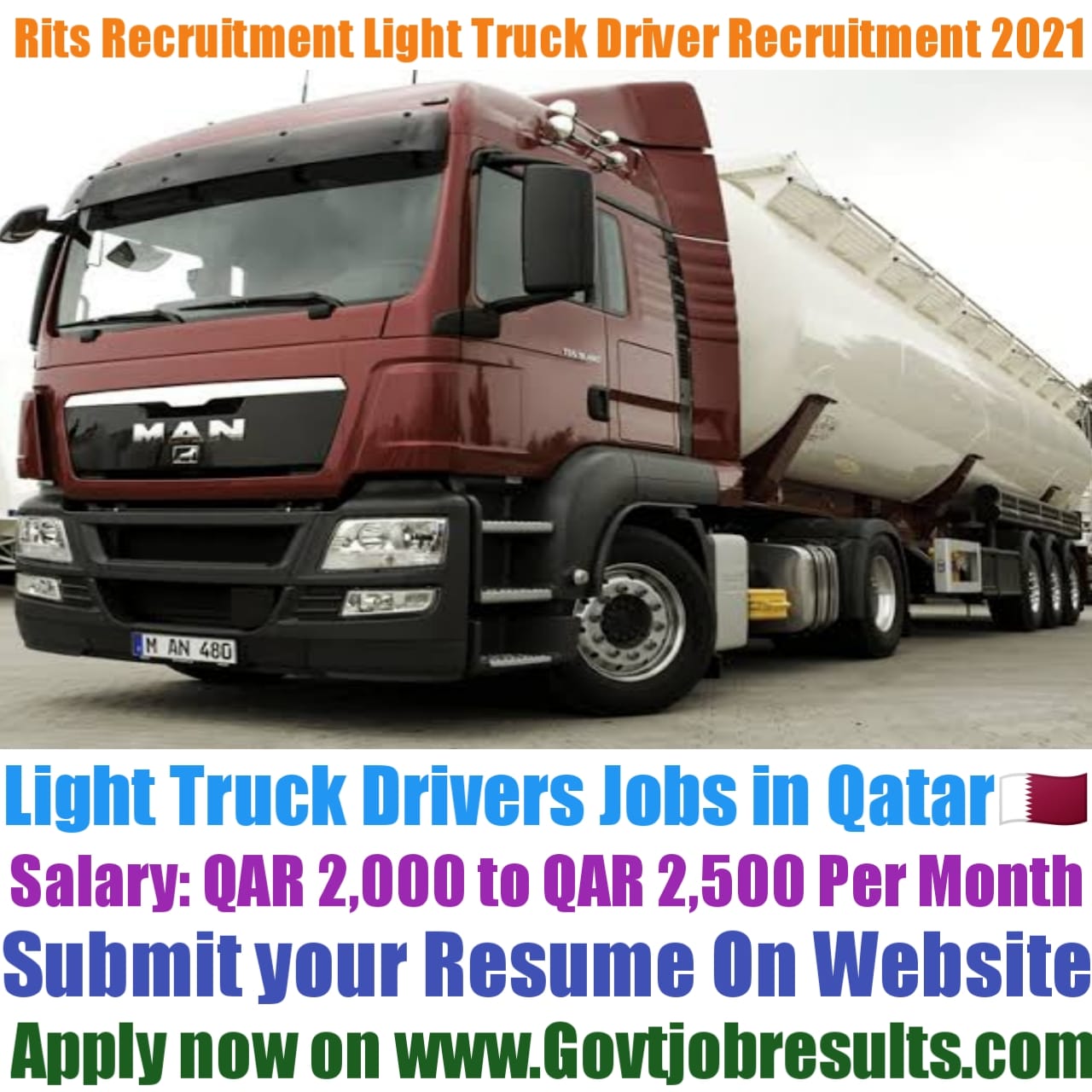 Rits Recruitment Light Truck Driver Recruitment 2021 22 Govtjobresults