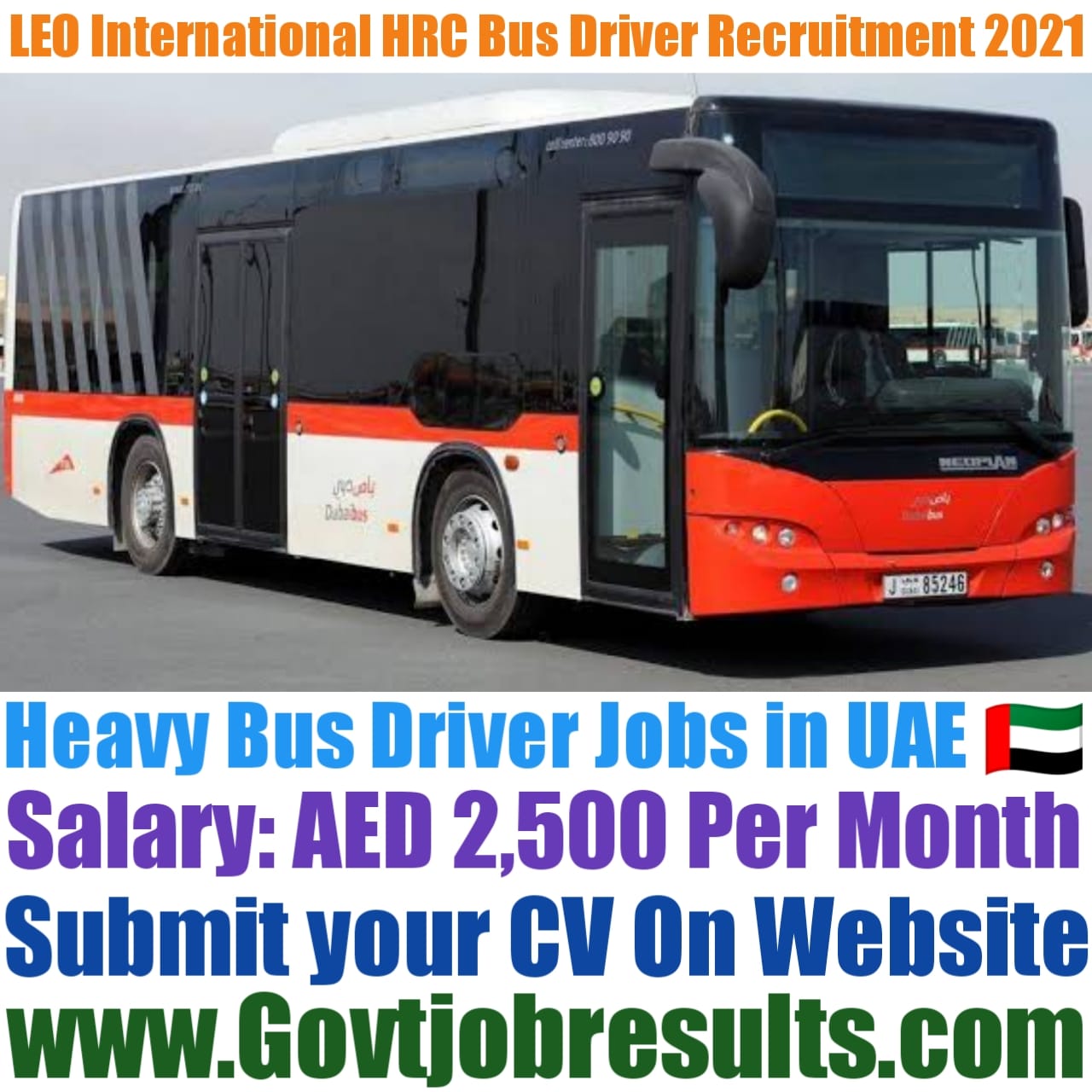 LEO International HRC Heavy Bus Driver Recruitment 2021-22 - Govtjobresults