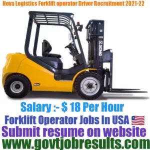 Novo Logistics Forklift Operator Recruitment 2021-22