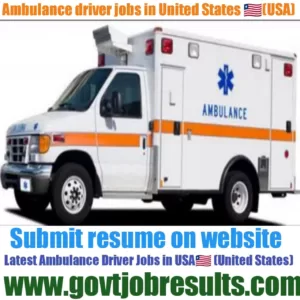 Ambulance Driver Jobs in USA 2021-22