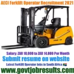 AECI Forklift Operator Recruitment 2021-22