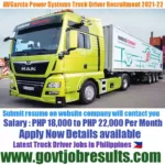 AVGarcia Power System Truck Driver Recruitment 2021-22