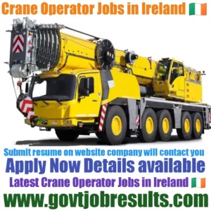 Crane Operator Jobs in Ireland 2021-22