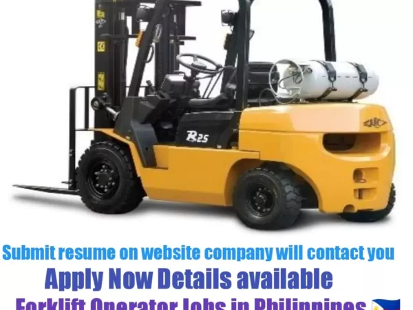 Forklift Operator Jobs in Philippines