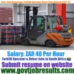 Coca Cola Beverages Forklift Operator Recruitment 2021-22