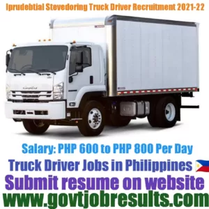 IPrudential Stevedoring Truck Driver Recruitment 2021-22