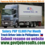 PAPERCON Phils INC Truck Driver Recruitment 2021-22