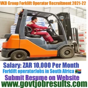 VKB Group Forklift Operator Recruitment 2021-22