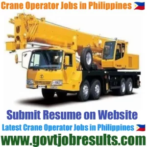 Crane Operator Jobs in Philippines