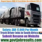 Elegant Square CODE 14 Truck Driver Recruitment 2021-22