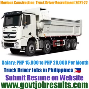 Movious Construction and Development Truck Driver Recruitment 2021-22