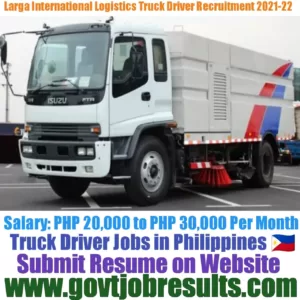 Larga International Logistics Truck Driver Recruitment 2021-22