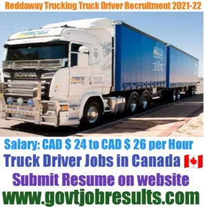 Reddaway Trucking HGV Truck Driver Recruitment 2021-22