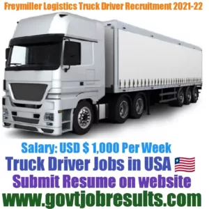 Freymiller Logistics Truck Driver Recruitment 2021-22