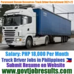 Paramount Human resources Truck Driver Recruitment 2021-22