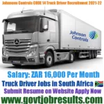 Johnsons Controls Durban CODE 14 Truck Driver Recruitment 2021-22