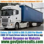 Culterra CODE 14 Truck Driver Recruitment 2021-22