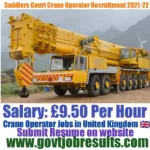 Saddlers Court Manufacturing Crane Operator Recruitment 2021-22