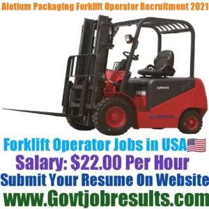 Altium Packaging Forklift Operator Recruitment 2021-22