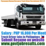 Paramount Human Resources Truck Driver Recruitment 2021-22