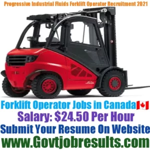 Progressive Industrial Fluids Ltd Forklift Operator Recruitment 2021-22