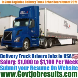 InZone Logistics Delivery Truck Driver Recruitment 2021-22