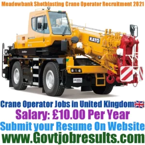 Meadowbank Shotblasting Crane Operator Recruitment 2021-22