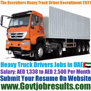 The Recruiters Heavy Truck Driver Recruitment 2021-22