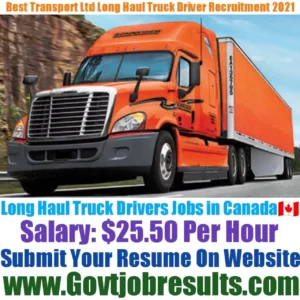 Best Transport Image Ltd Long Haul Truck Driver Recruitment 2021-22