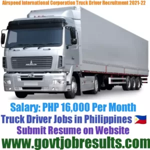 Airspeed International Corporation Truck Driver Recruitment 2021-22