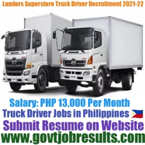 Landers Superstore Truck Driver Recruitment 2021-22