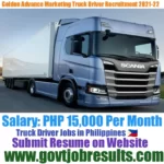 Golden Advance Marketing Truck Driver Recruitment 2021-22