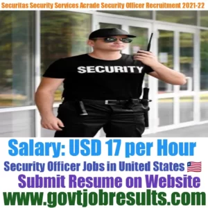 Securitas Security Service Arcade Security Officer Recruitment 2021-22
