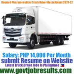 Roymed Pharmaceuticals Truck Driver Recruitment 2021-22