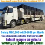 Super Awan Transport Heavy Truck Driver Recruitment 2021-22
