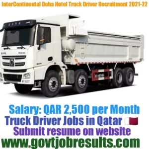 InterContinental Doha Hotel Truck Driver Recruitment 2021-22