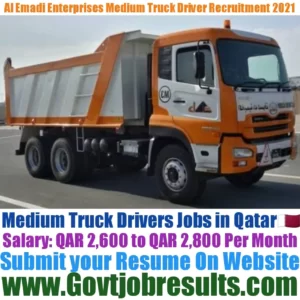 Al Emadi Enterprises Medium Truck Driver Recruitment 2021-22