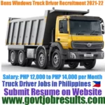 BENS Windoors INC Truck Driver Recruitment 2021-22