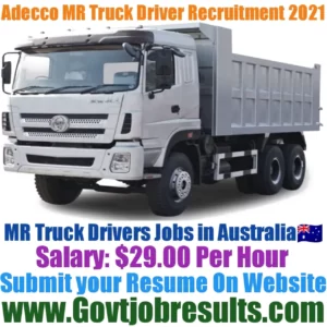 Adecco MR Truck Driver Recruitment 2021-22
