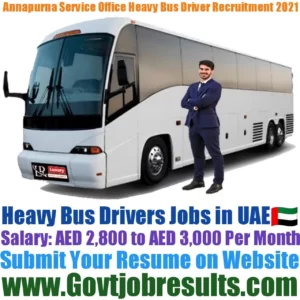 Annapurna Service Office Heavy Bus Driver Recruitment 2021-22