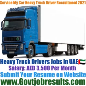 Service My Car Heavy Truck Driver Recruitment 2021-22