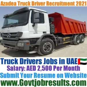 Azadea Truck Driver Recruitment 2021-22