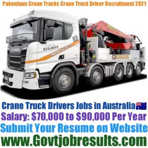 Pakenham Crane Trucks Crane Truck Driver Recruitment 2021-22