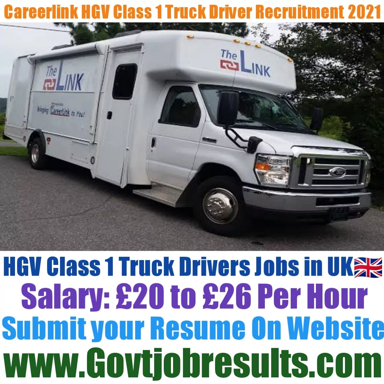 Careerlink HGV Class 1 Truck Driver Recruitment 2021-22 | Govtjobresults