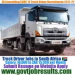 ZK Consulting CODE 14 Truck Driver Recruitment 2021-22
