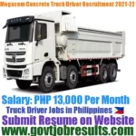 Megacem Concrete Truck Driver Recruitment 2021-22