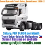 Sweet Dynamics Truck Driver Recruitment 20212-22