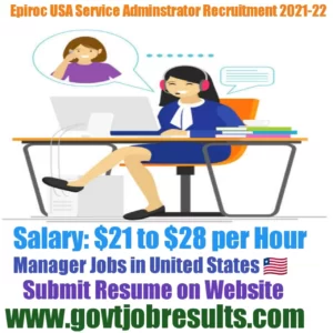 Epiroc USA Service Adminstrator Recruitment 2021-22