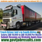 Goldfield Logistics CODE 14 Truck Driver Recruitment 2021-22